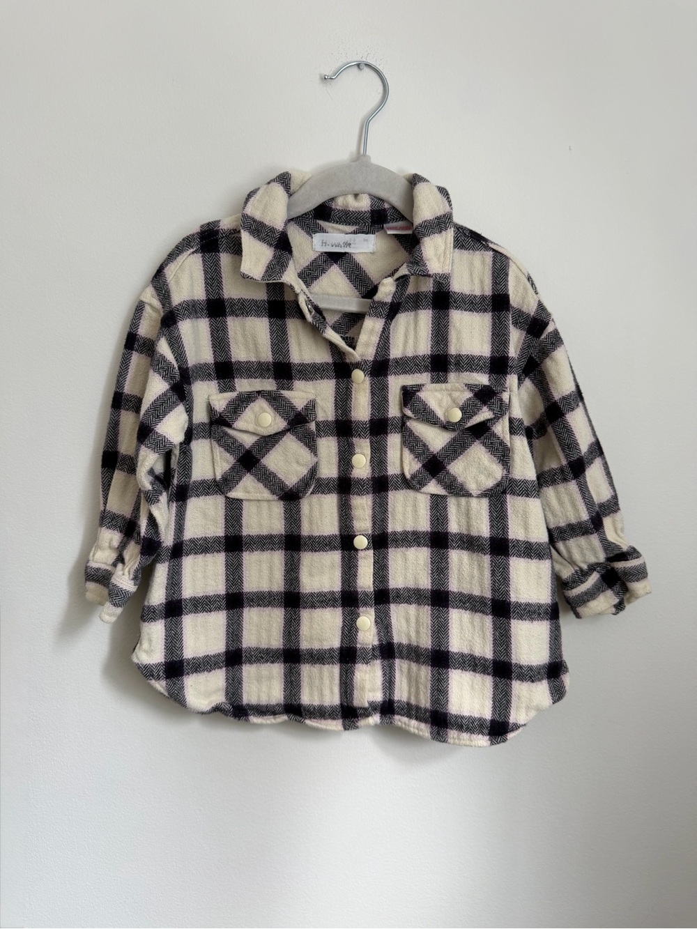 Zara Kids Plaid Button-Up Shacket (Size 2-3)